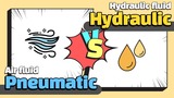 6 differences between Pneumatic and Hydraulic