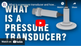 What is a pressure transducer and how does it work?