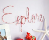 Wire Word Wall Art