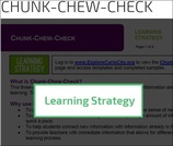 CHUNK-CHEW-CHECK - Learning Strategy