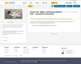 Grade 4 SS - Rights and Responsibilities Coin - summative assessment