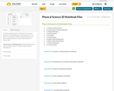 Physical Science 20 Notebook Files