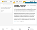 Grade 8- IN 8.2: My Immigration Story Assessment- Colton Lund