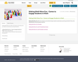 Making Math More Fun - Games to Engage Students in Math
