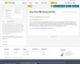 Solar Oven PBL Physics 20 Heat
