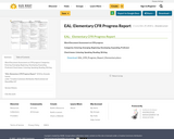 EAL:   Elementary CFR Progress Report