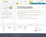 The First 20 Days of Personalized Learning from Education Elements