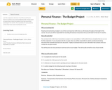 Personal Finance - The Budget Project