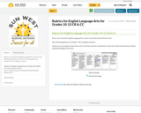 Rubrics for English Language Arts for Grades 10-12 CR & CC