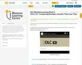 DLC Blended Learning Math 2 - Unit 1.13 - Comparing Numbers, Greater Than-Less Than