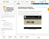 DLC Blended Learning Math 3 - Unit 5.0: Fractions - Introduction