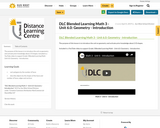 DLC Blended Learning Math 3 - Unit 6.0: Geometry - Introduction
