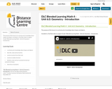 DLC Blended Learning Math 4 - Unit 6.0: Geometry - Introduction
