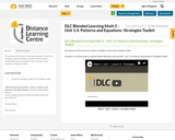 DLC Blended Learning Math 5 - Unit 1.4: Patterns and Equations- Strategies Toolkit