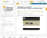 DLC Blended Learning Math 6 - Unit 6.5: Geometry - Congruence in Regular Polygons