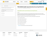 THE GOOD CLASS  Social-Emotional Learning Materials