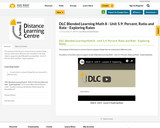 DLC Blended Learning Math 8 - Unit 5.9: Percent, Ratio and Rate - Exploring Rates