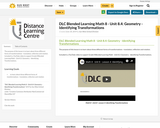 DLC Blended Learning Math 8 - Unit 8.4: Geometry - Identifying Transformations
