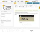 DLC Blended Learning Math 9 - Unit 3.1: Rational Numbers - What is a Rational Number?