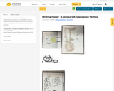 Writing Folder -  Exemplars Kindergarten Writing