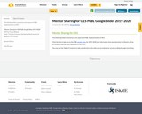 Mentor Sharing for OES PeBL Google Slides 2019-2020