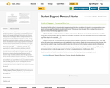 Student Support- Personal Stories