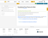 Foundational Facts Fluency for Math