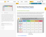 Sun West Student Planner Template & Exemplar