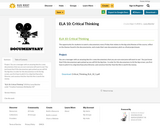 ELA 10: Critical Thinking