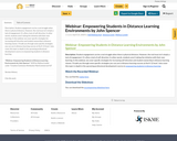 Webinar: Empowering Students in Distance Learning Environments by John Spencer