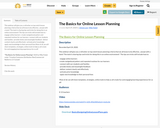 The Basics for Online Lesson Planning