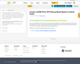 Create a HOW-TO or DIY Manual Book Report or Novel Study