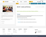 ELA 10 – Justice and Fairness