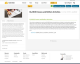 ELA B30: Assess and Reflect Activities