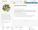 Grade 5/6: Fermi Math Challenge