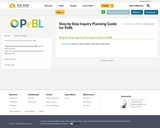 Step by Step Inquiry Planning Guide for PeBL