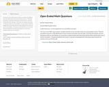 Open Ended Math Questions