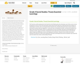 Grade 4 Social Studies: Treaty Essential Learnings