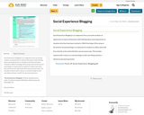 Social Experience Blogging