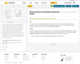 Physical Science 20 Student Directed Study