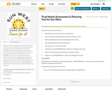 Triad Needs Assessment & Individual School Planning Tool for Sun West
