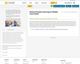 Patient Problem Solving for Middle Years Math