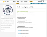 Grade 4- Running Records for ELA