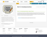 ELA 11- Introduing Inventions