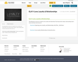 ELA 9: Love, Loyalty & Relationships
