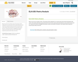 ELA A30: Poetry Analysis