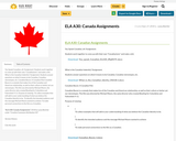 ELA A30: Canada Assignments