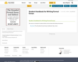 Student Handbook for Writing Formal Essays