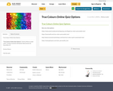 True Colours Online  & Printable Quiz Options