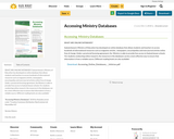 Accessing  Ministry Databases